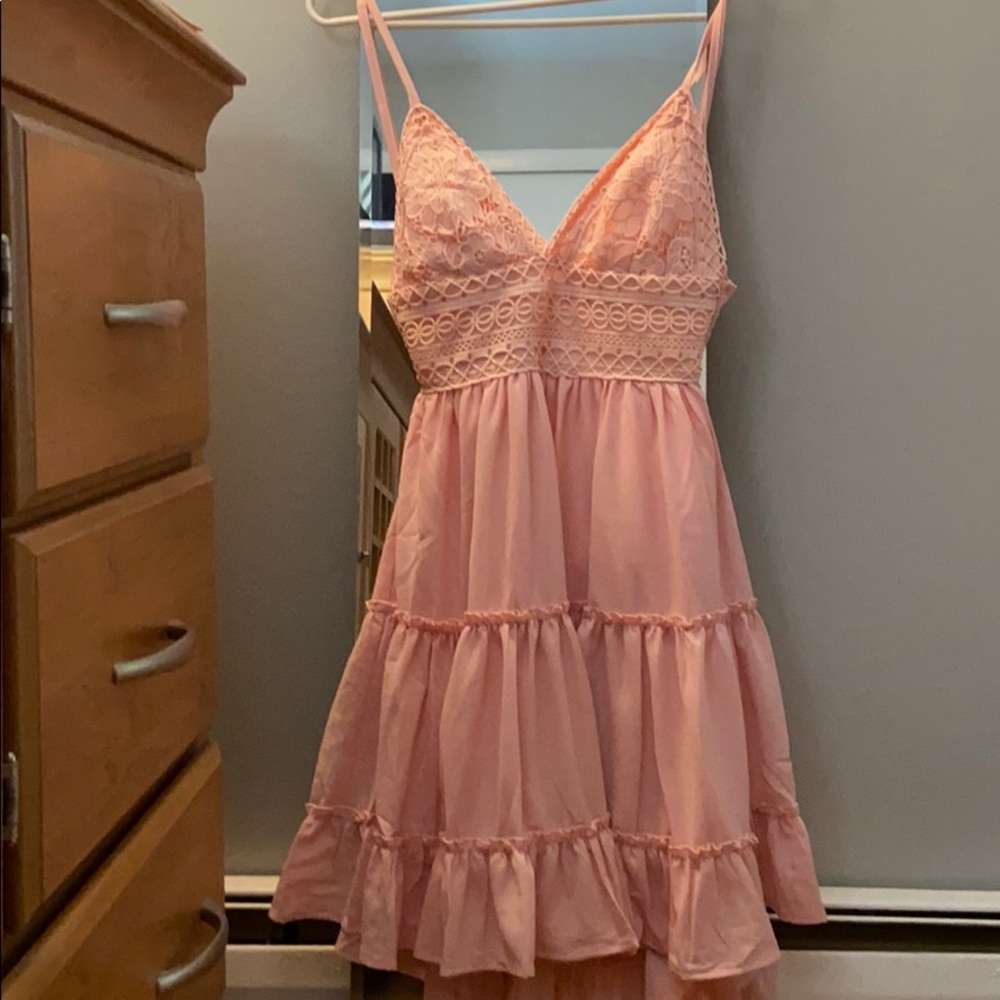 Pink Lily Boutique pink lace dress NWT Size S